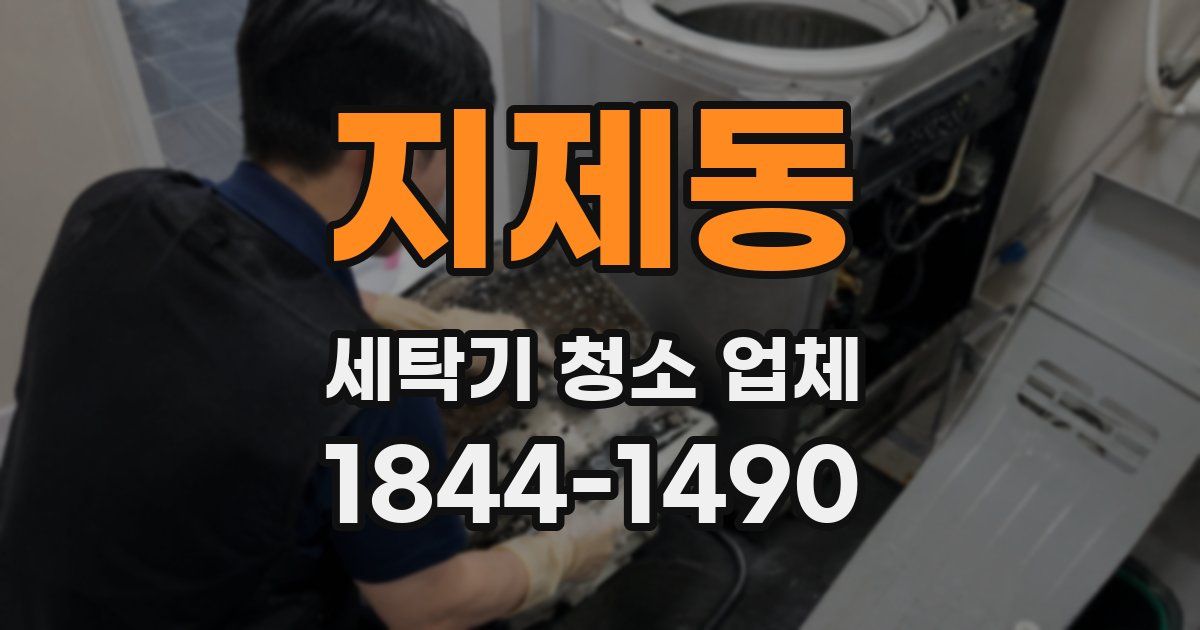 지제동 세탁기 청소 업체