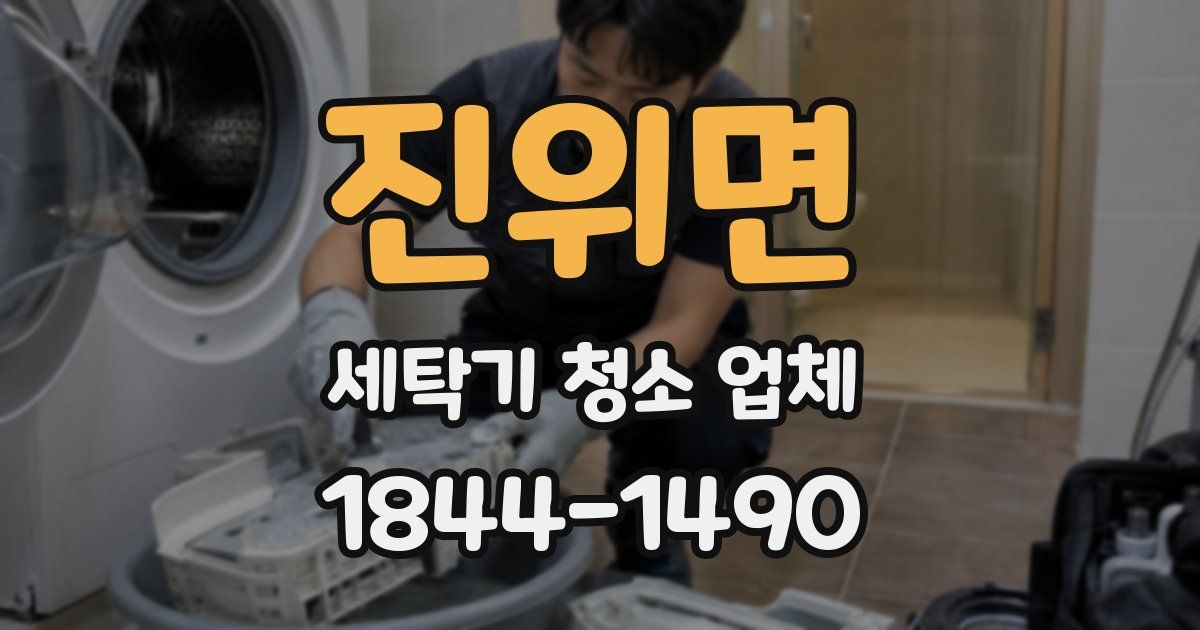 진위면 세탁기 청소 업체