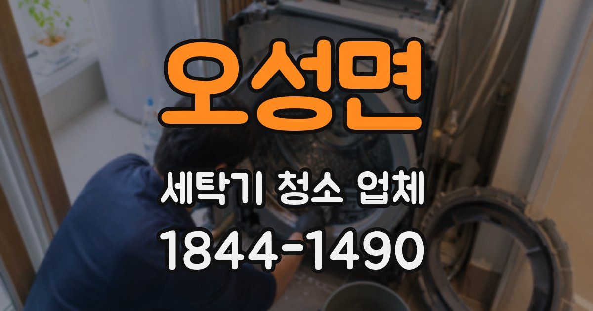 오성면 세탁기 청소 업체
