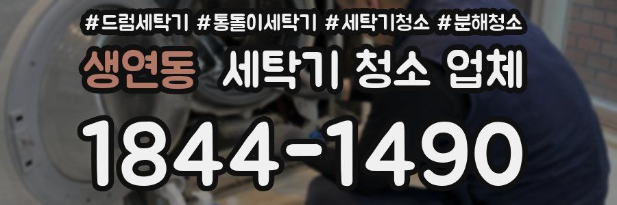 생연동 세탁기 청소 업체