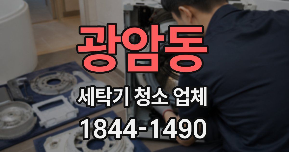 광암동 세탁기 청소 업체