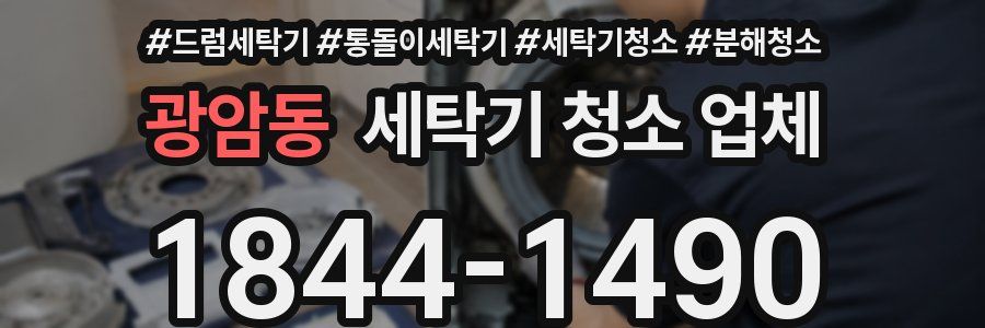 광암동 세탁기 청소 업체