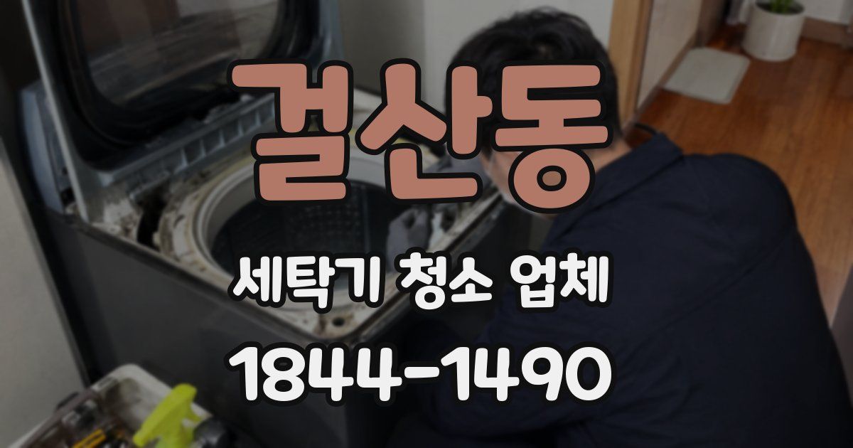 걸산동 세탁기 청소 업체