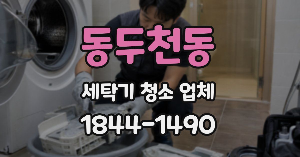 동두천동 세탁기 청소 업체