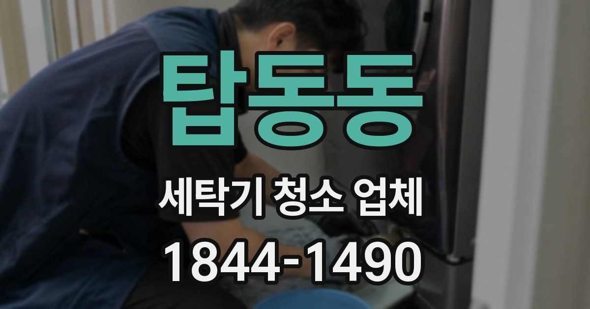 탑동동 세탁기 청소 업체