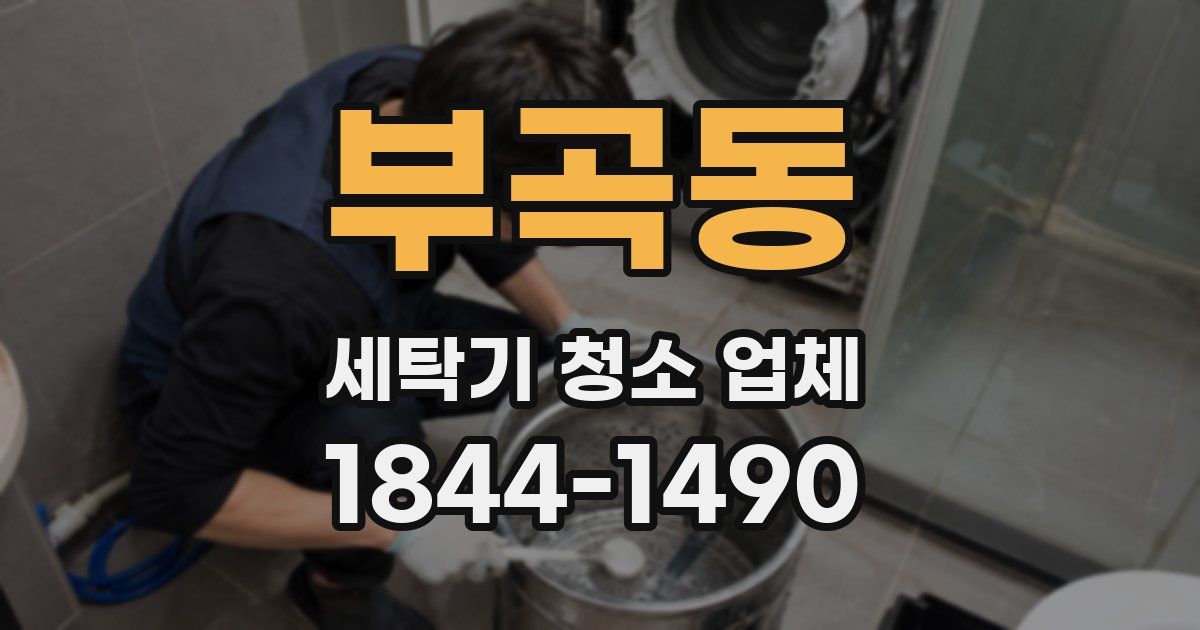 부곡동 세탁기 청소 업체