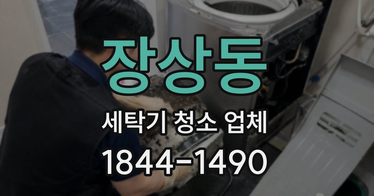 장상동 세탁기 청소 업체