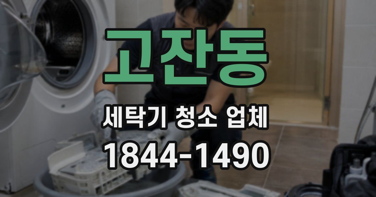 고잔동 세탁기 청소 업체