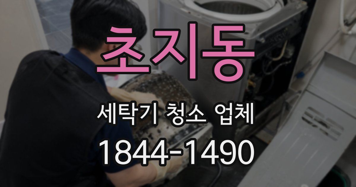 초지동 세탁기 청소 업체