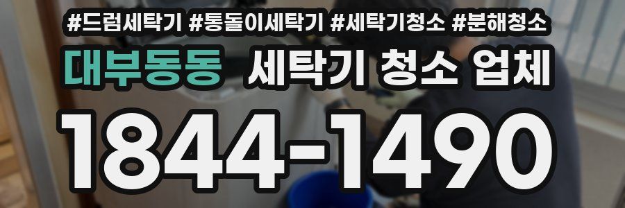 대부동동 세탁기 청소 업체