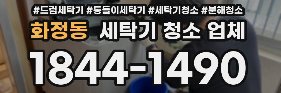 화정동 세탁기 청소 업체