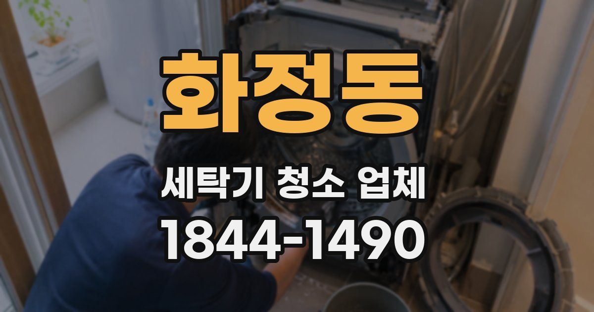 화정동 세탁기 청소 업체