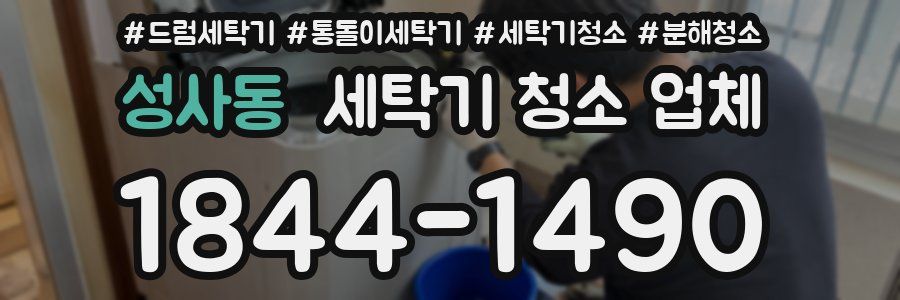 성사동 세탁기 청소 업체