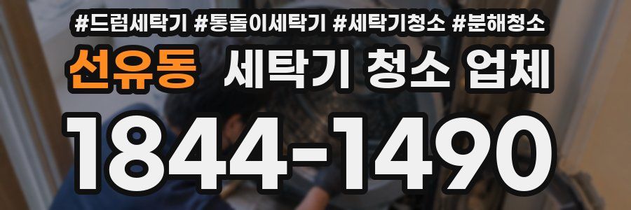 선유동 세탁기 청소 업체
