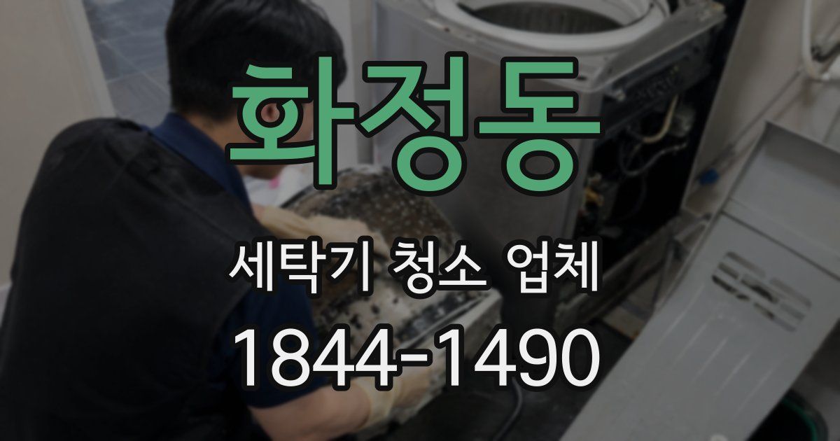 화정동 세탁기 청소 업체