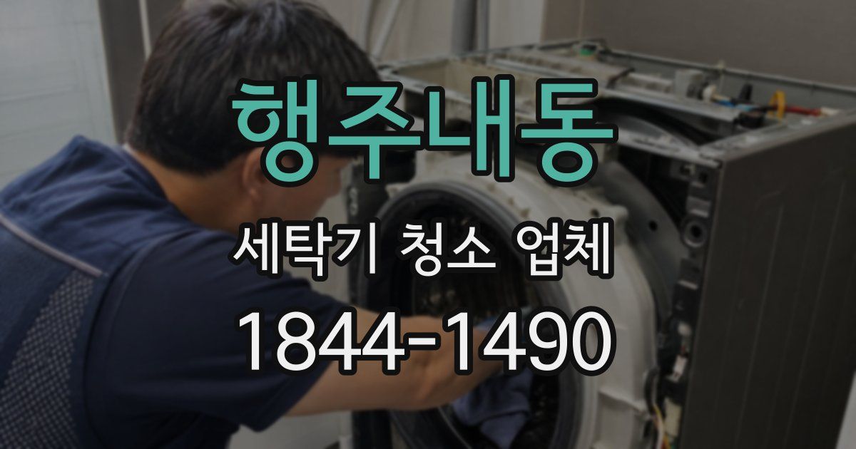 행주내동 세탁기 청소 업체