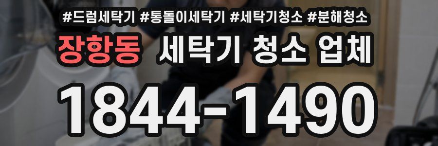 장항동 세탁기 청소 업체