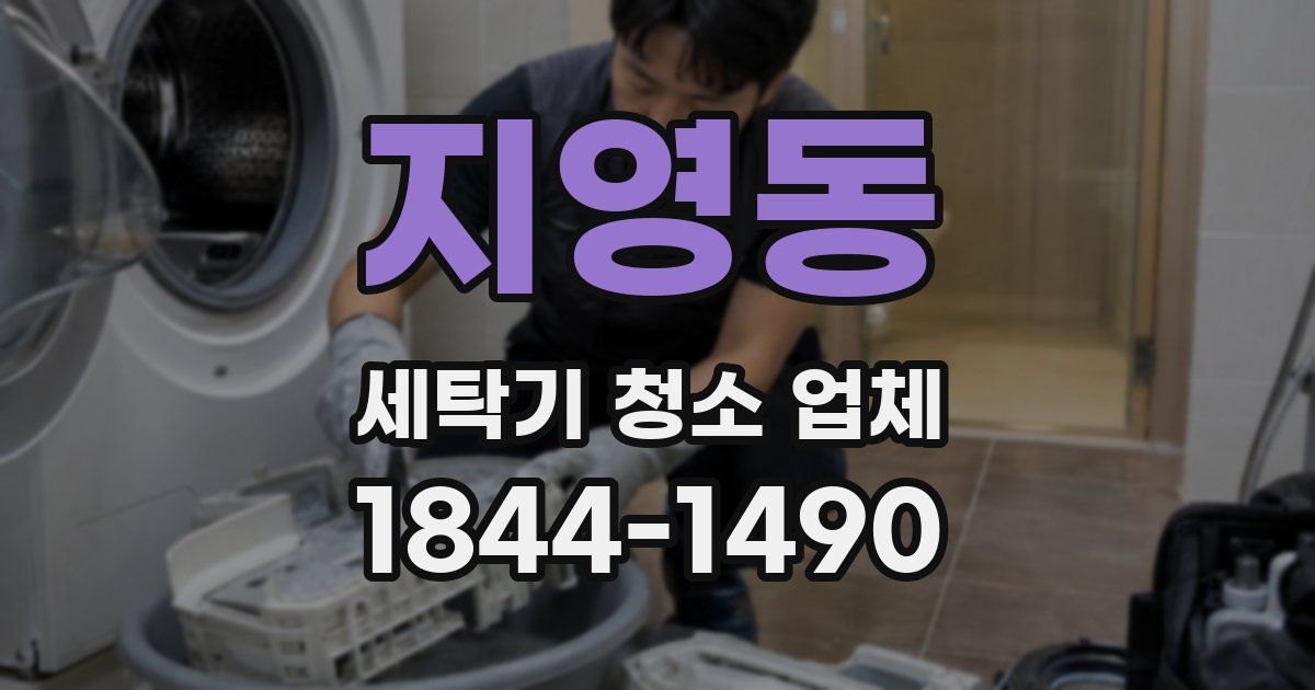 지영동 세탁기 청소 업체