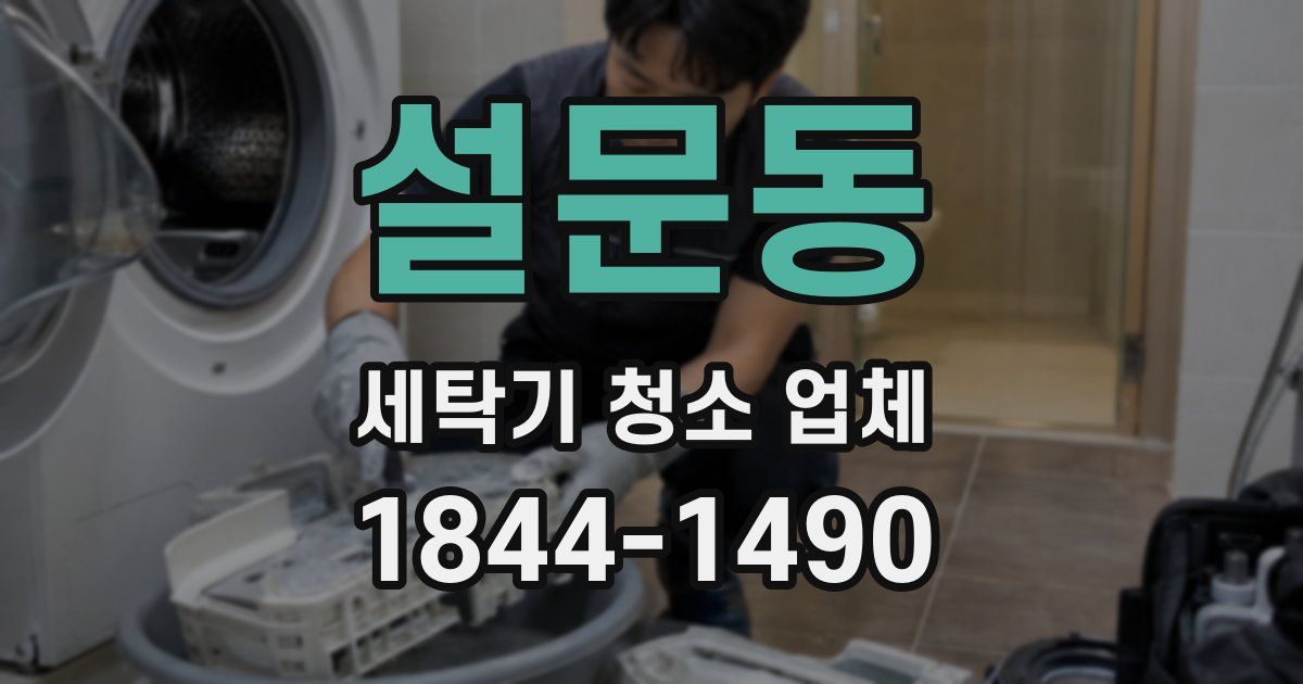 설문동 세탁기 청소 업체