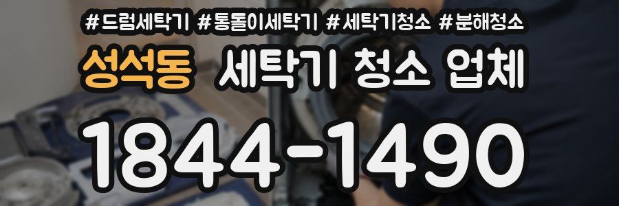성석동 세탁기 청소 업체