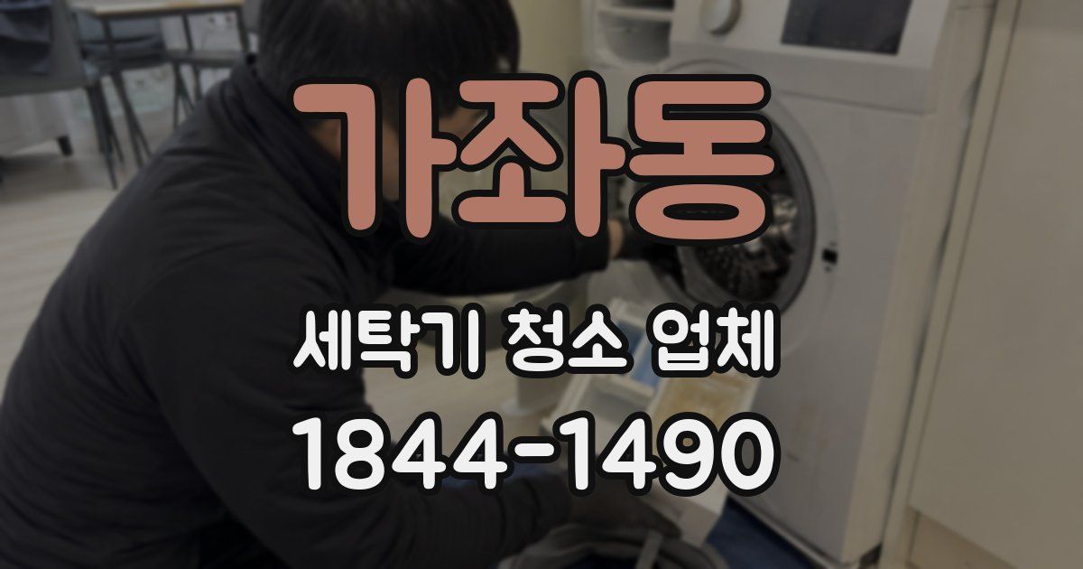 가좌동 세탁기 청소 업체