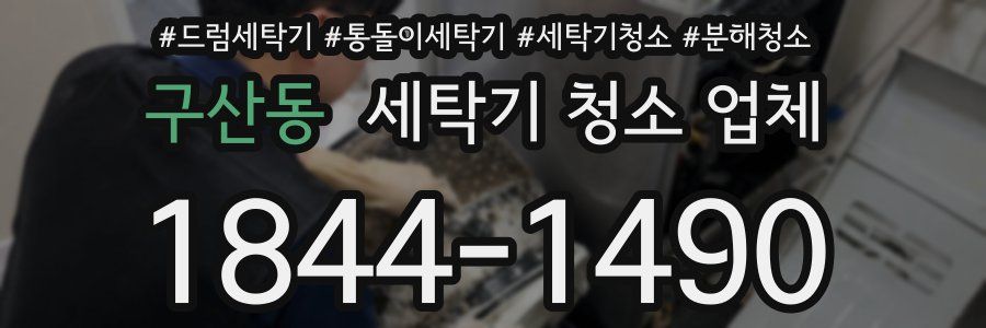 구산동 세탁기 청소 업체