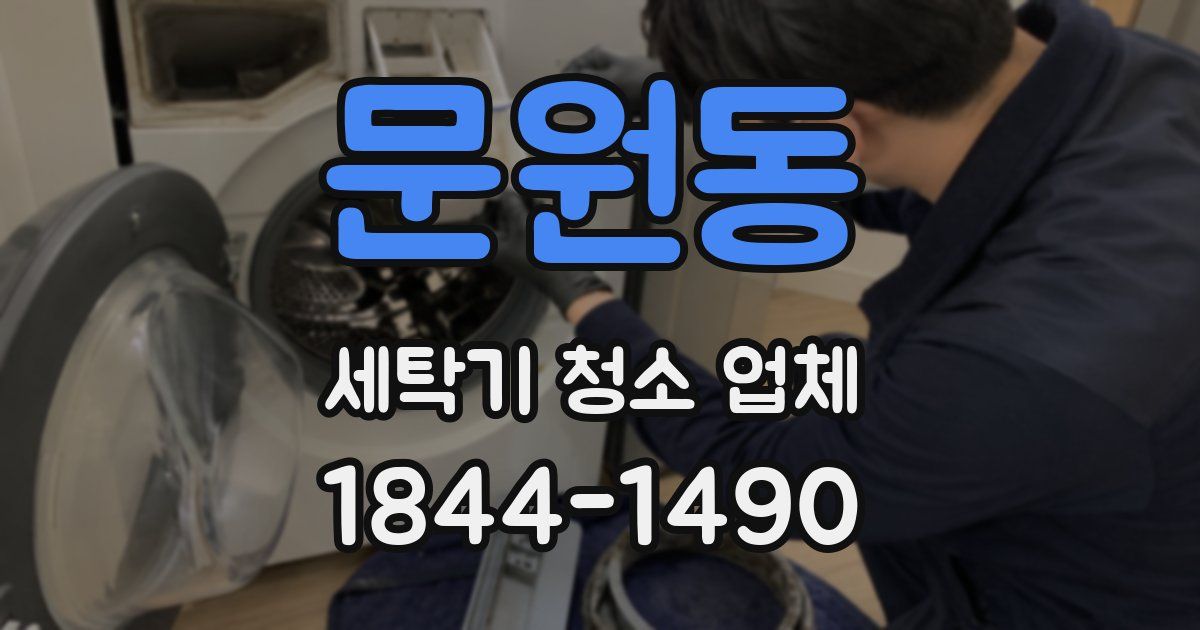 문원동 세탁기 청소 업체