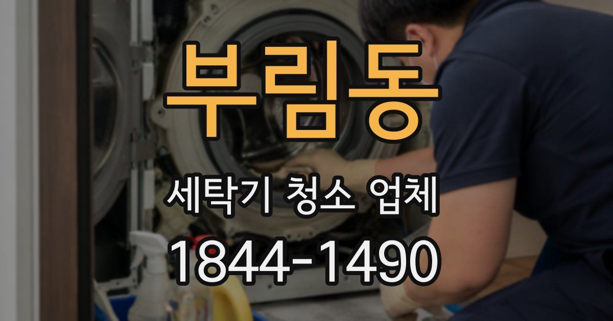 부림동 세탁기 청소 업체