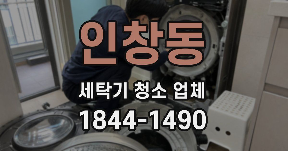 인창동 세탁기 청소 업체
