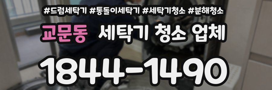 교문동 세탁기 청소 업체