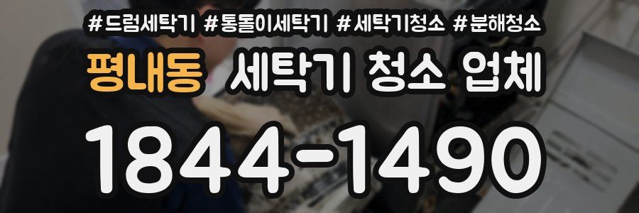 평내동 세탁기 청소 업체