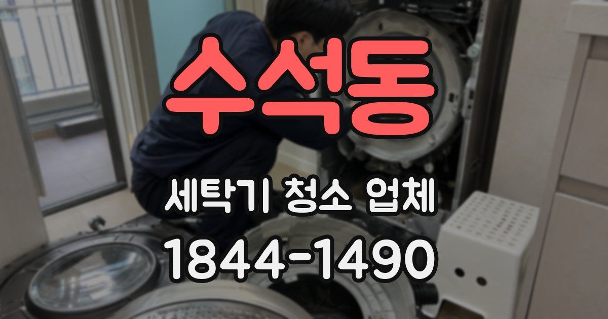 수석동 세탁기 청소 업체