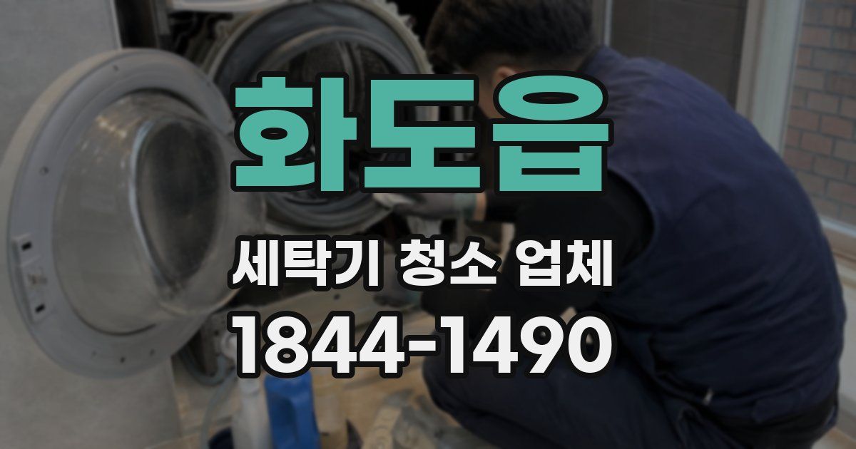 화도읍 세탁기 청소 업체