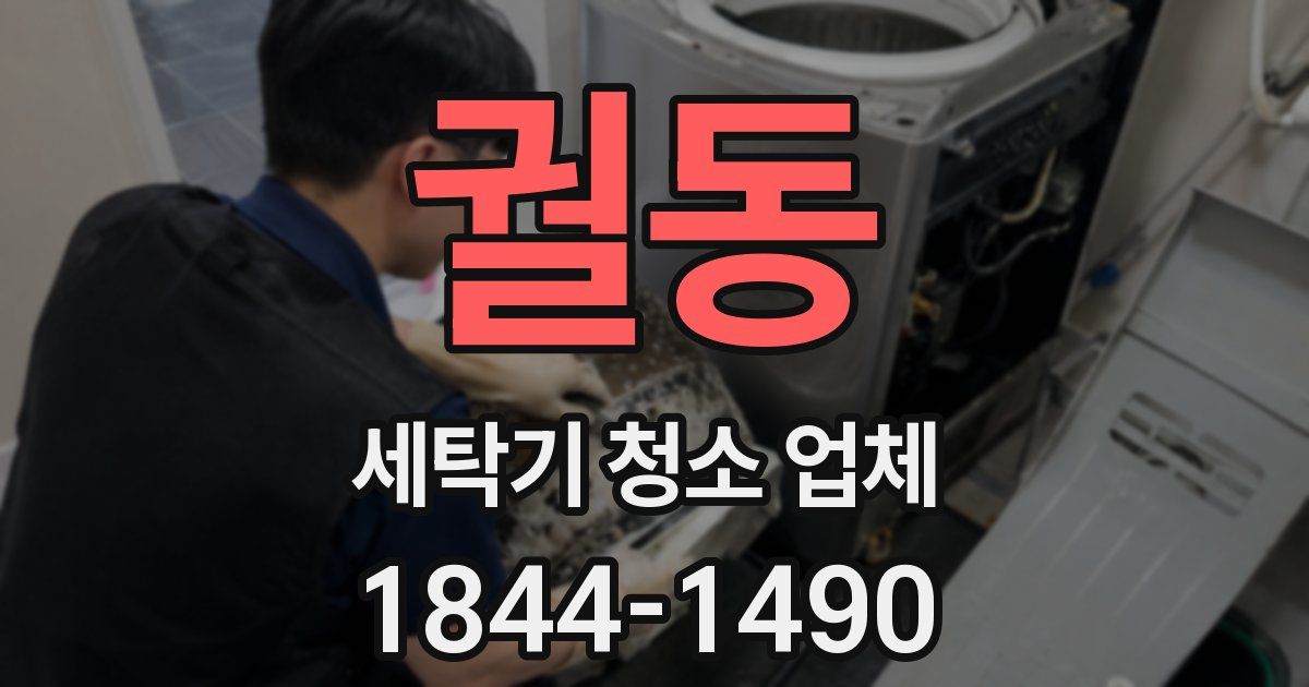 궐동 세탁기 청소 업체