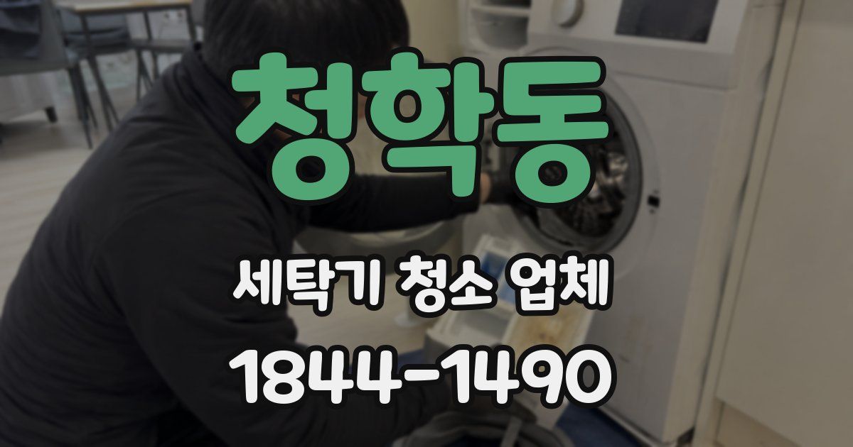 청학동 세탁기 청소 업체