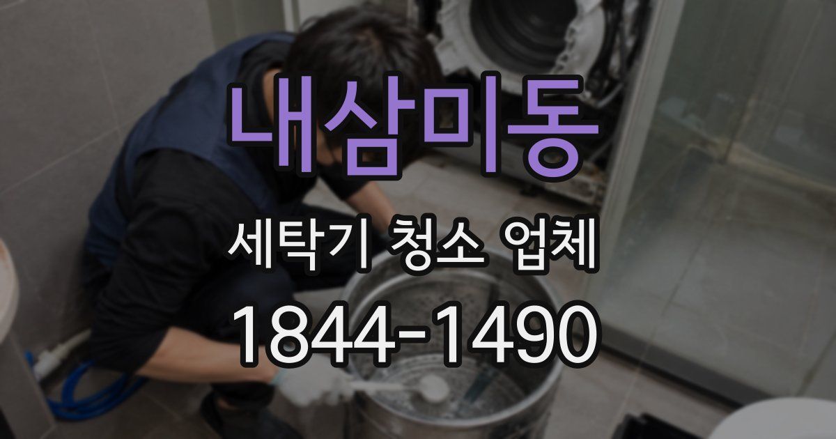 내삼미동 세탁기 청소 업체