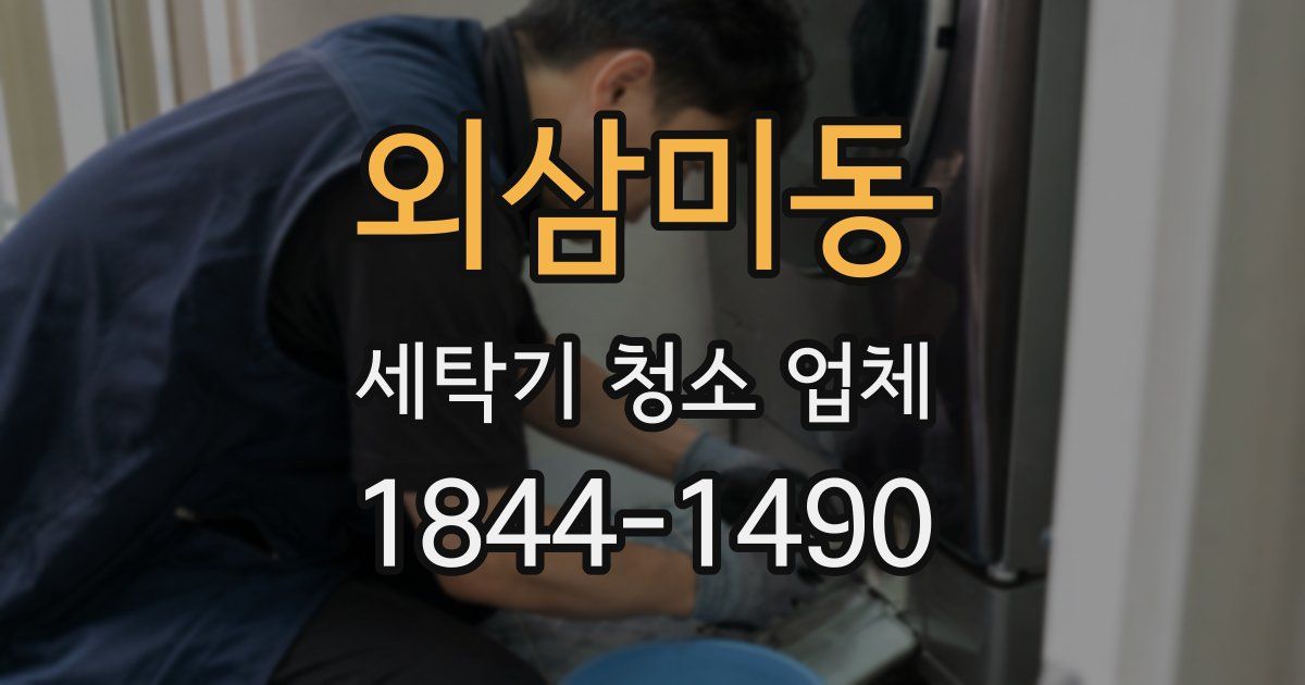 외삼미동 세탁기 청소 업체