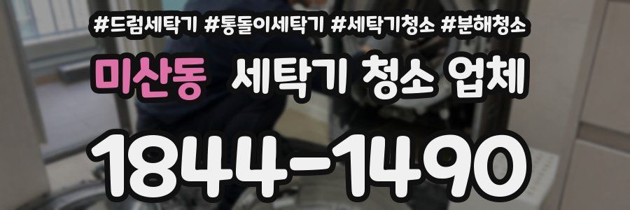 미산동 세탁기 청소 업체