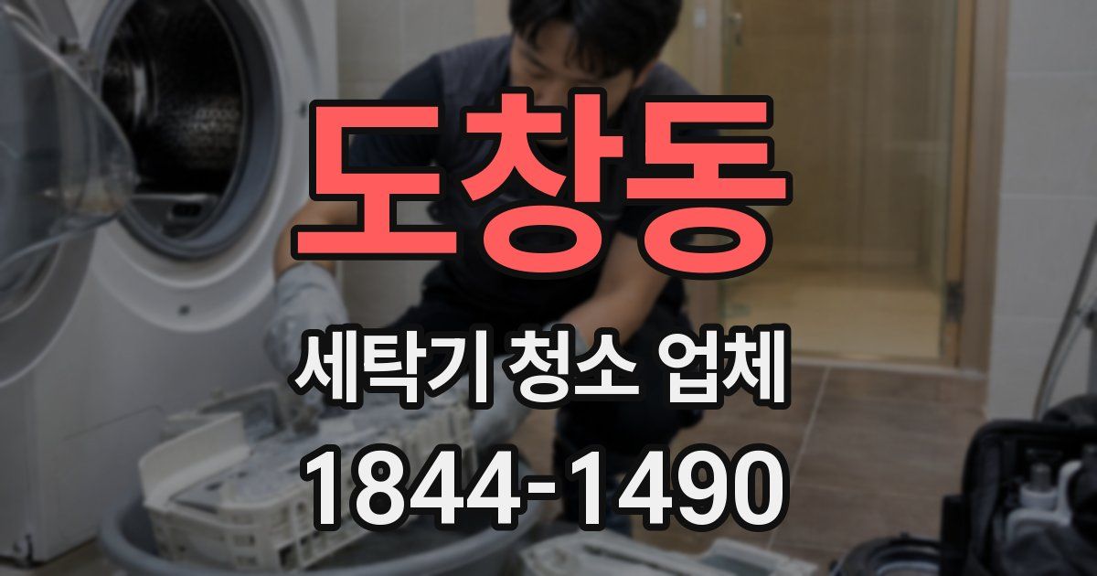 도창동 세탁기 청소 업체