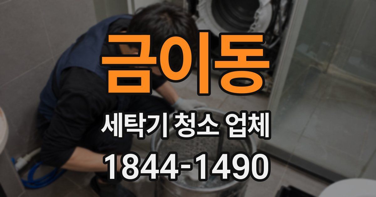 금이동 세탁기 청소 업체