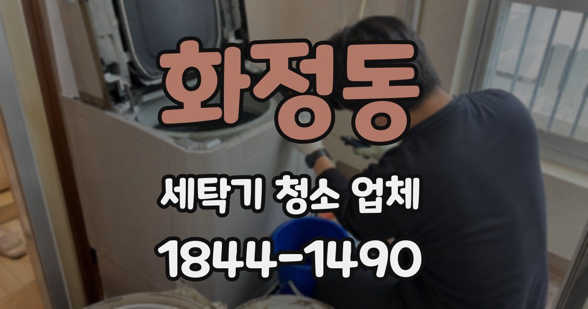 화정동 세탁기 청소 업체