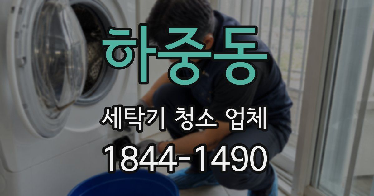 하중동 세탁기 청소 업체