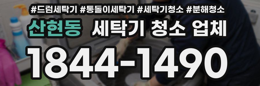 산현동 세탁기 청소 업체