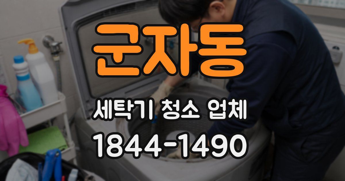 군자동 세탁기 청소 업체