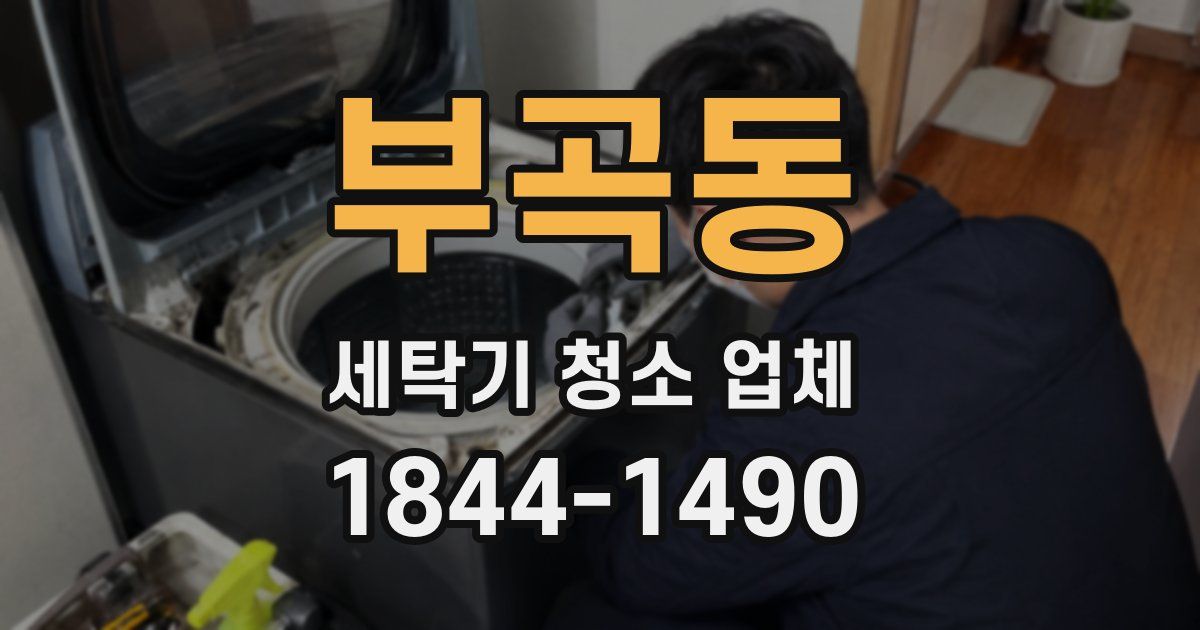 부곡동 세탁기 청소 업체