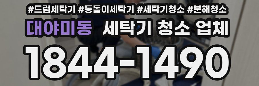 대야미동 세탁기 청소 업체