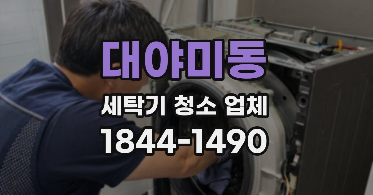 대야미동 세탁기 청소 업체