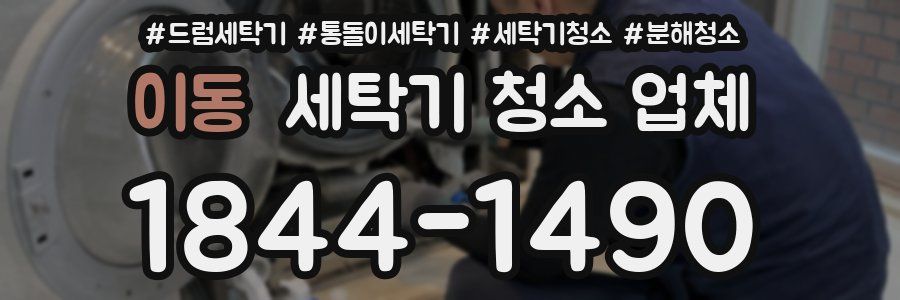 이동 세탁기 청소 업체