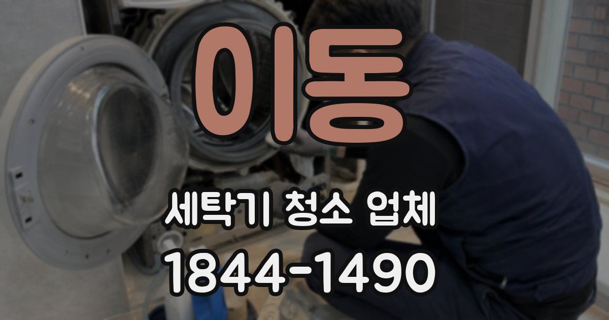 이동 세탁기 청소 업체