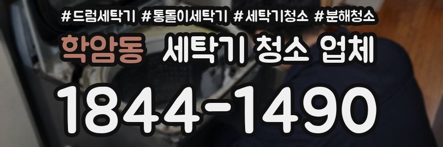 학암동 세탁기 청소 업체